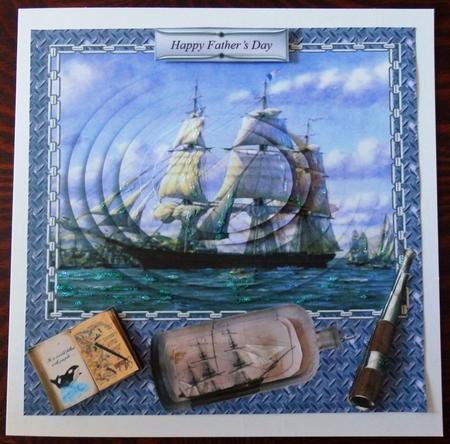 Home from Alaska with Decoupage and Pyramid Layers by Helen Gomm