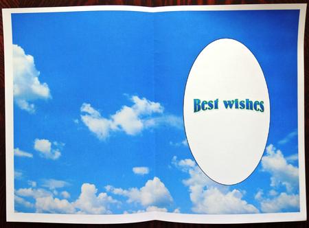Blue Sky and Clouds Insert 1 by Helen Gomm