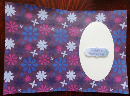 Purple Flowers Insert by Helen Gomm
