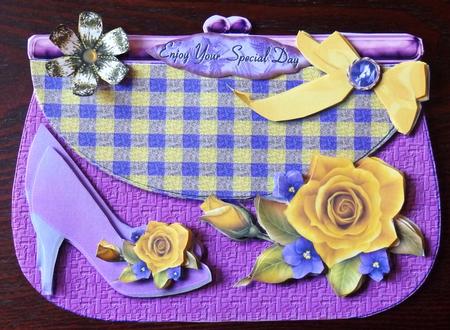 Purse with Yellow Roses Minikit by Helen Gomm