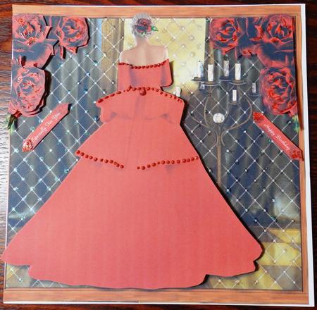 Ball Gown in Red Mini Kit by Helen Gomm