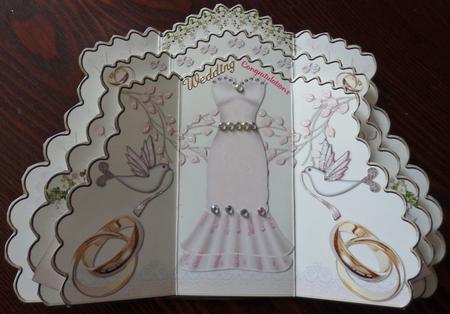 Triple Layer Gatefold - Cream Lace Wedding by Helen Gomm