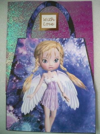Carys Fairy Handbag Card by Helen Gomm