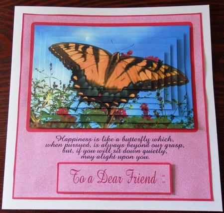 Butterfly Pyramid, Verse, Lots of Tags, Plus Insert by Helen Gomm