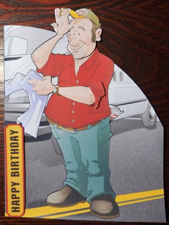 White Van Man Dude Shaped Card by Helen Gomm