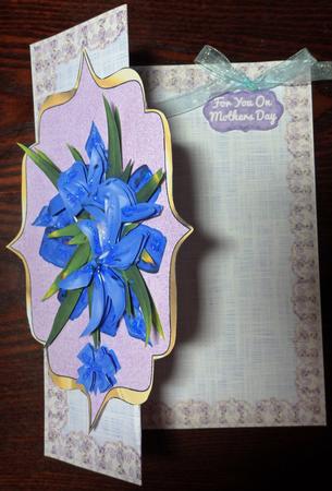Bracket Front Blue Lilly by Helen Gomm