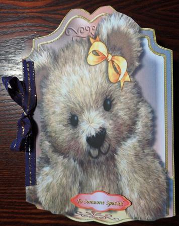 Print, Cut, and Fold Darquise the Fuzzy Bear  by Helen Gomm