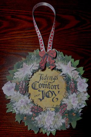 8x8 Christmas Wreath Mini Card Kit by Helen Gomm