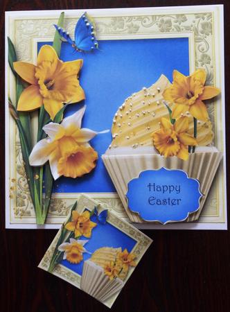 Spring Daffodils Cupcake Mini Kit by Helen Gomm