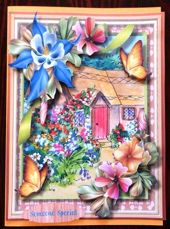 Beautiful Rose Cottage and Butterfly's by Helen Gomm