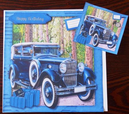 Beautiful Blue Rolls Royce Off on the Journey  by Helen Gomm