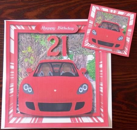 Beautiful Red Car for 18th / 21st Birthday by Helen Gomm