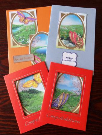 Spring Meadows Tags/mini Cards by Helen Gomm