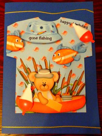 T Shirt Gone Fishing by Helen Gomm