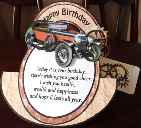 Stepper Rocker - Vintage Car (birthday) by Helen Gomm