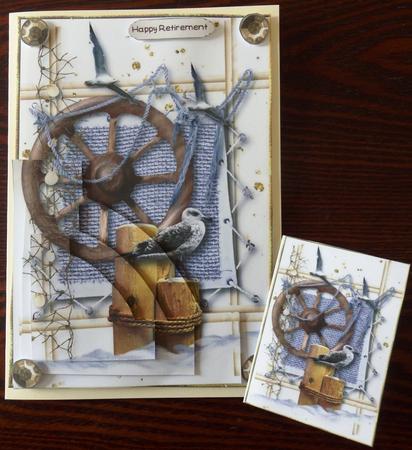 Ahoy Me Hearties Corner Stacker Pyramid Mini Kit by Helen Gomm