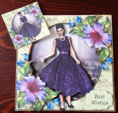 Fashionably Florale in Purple by Helen Gomm