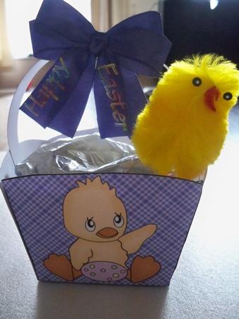 Easter Chick Basket by Helen Gomm