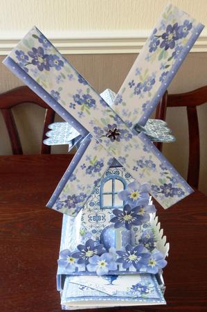 Wonderful Windmill - Delft Blue Notelet Gift Set by Helen Gomm