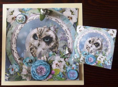 Cardtopper Owl 359 by Helen Gomm