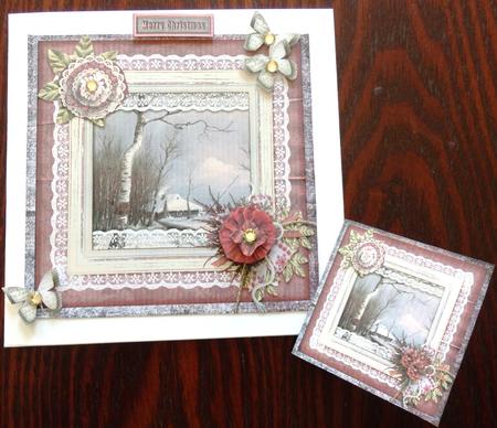 Cardtopper with Large Highbox Winter 370 by Helen Gomm