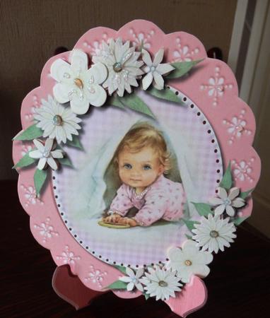 Beautiful Plate and Stand Birthday Girl by Helen Gomm