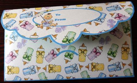Baby Shower Boy Moneywallet by Helen Gomm