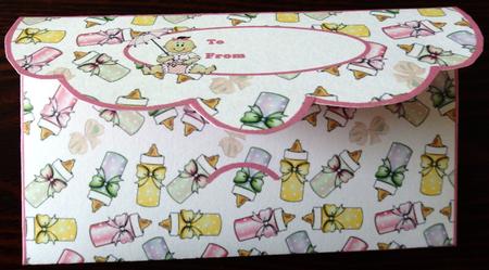 Baby Shower Girl Moneywallet by Helen Gomm