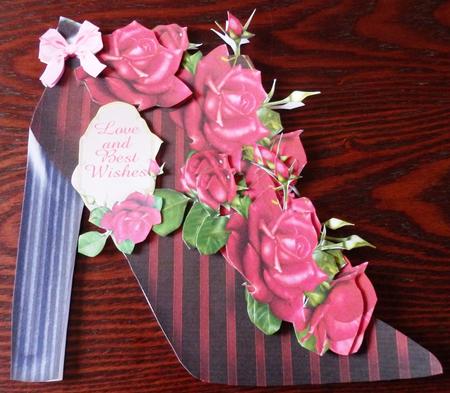 Quick Red Boot and Roses Mini Kit by Helen Gomm