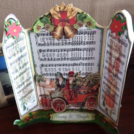 Deck the Halls Pyramage Shaped Card Mini Kit by Helen Gomm