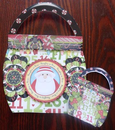 Handbag Shape Card Kit Naughty or Nice 125 by Helen Gomm