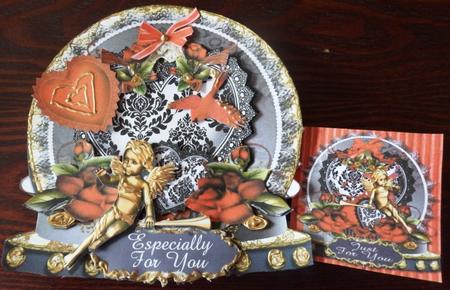 Heart to Heart Shaped Card and Bonus Gift Card by Helen Gomm