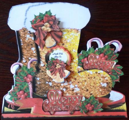 Santa Boots - Gold by Helen Gomm