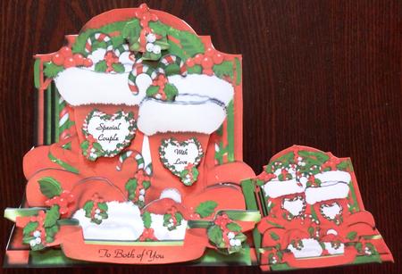 Mr & Mrs Santa Boots by Helen Gomm