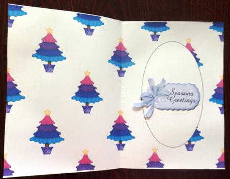 Funky Christmas Tree Insert by Helen Gomm