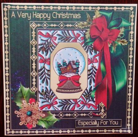 Christmas Snowglobe by Helen Gomm