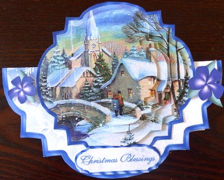 Joyous Noel - Shaped Wobble Card Mini-kit by Helen Gomm