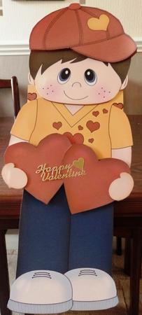 3D on the Shelf Card Kit - Hearts Love & Romance Boy Boyd by Helen Gomm