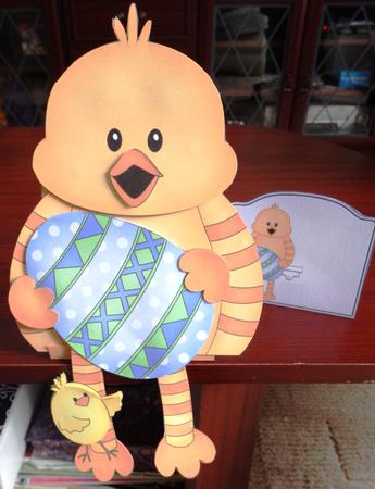 3D on the Shelf Card Kit - Little Easter Chick's Easter Egg by Helen Gomm