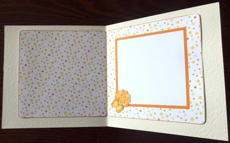 With Love Yellow Flowers and Butterflies Insert by Helen Gomm