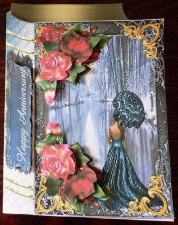 Winter Tones Book Shaped Card Mini Kit with Envelope by Helen Gomm