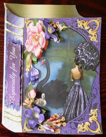 Beautiful All Seasons Book Shaped Card Mini Kit Plus Envelop by Helen Gomm