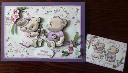 Celebration Bears Large Card Kit by Helen Gomm