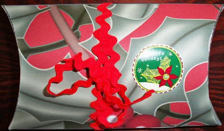 Christmas Holly Days Pillow Gift Box by Helen Gomm