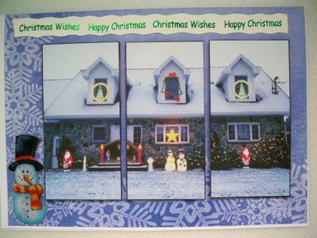 Christmas House Panels by Helen Gomm