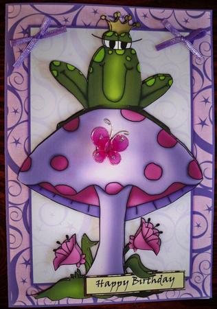 Princess Frog Quick Card by Helen Gomm