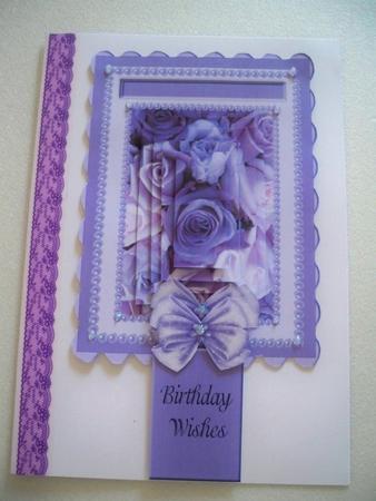 Pearl Happy Birthday Roses by Helen Gomm