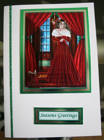 Greeting Her Christmas Guests Pyramid by Helen Harding-Shepphard