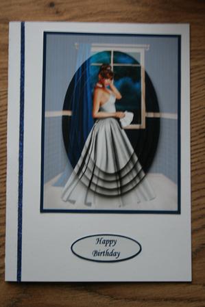 Waiting to Leave for the Ball Card Front and Pyramid by Helen Harding-Shepphard