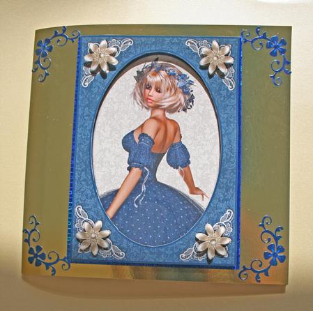 Blue Ballet Beauty - Decoupage Card by Helen Harding-Shepphard